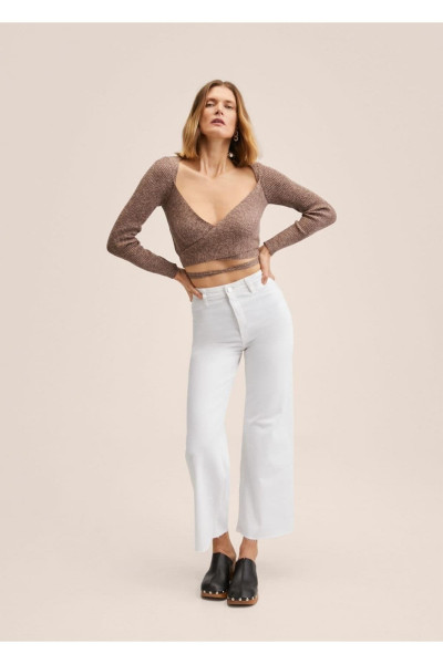 Yüksek Bel Culotte Jean Pantolon Yüksek Bel Culotte Jean Pantolon