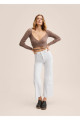 Yüksek Bel Culotte Jean Pantolon Yüksek Bel Culotte Jean Pantolon