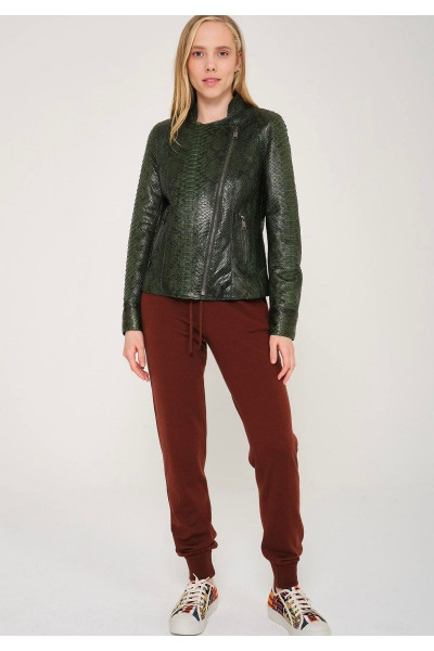 Yeşil Deri Ceket Yeşil Deri Ceket