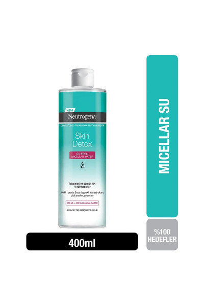 Skin Detox 3 Etkili Micellar Water 400 Ml Skin Detox 3 Etkili Micellar Water 400 Ml