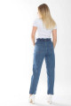 Sara Kadın Mavi Beli Lastikli Boyfriend Kot Pantolon Beli Büzgülü Mom Jean Sara Kadın Mavi Beli Lastikli Boyfriend Kot Pantolon Beli Büzgülü Mom Jean