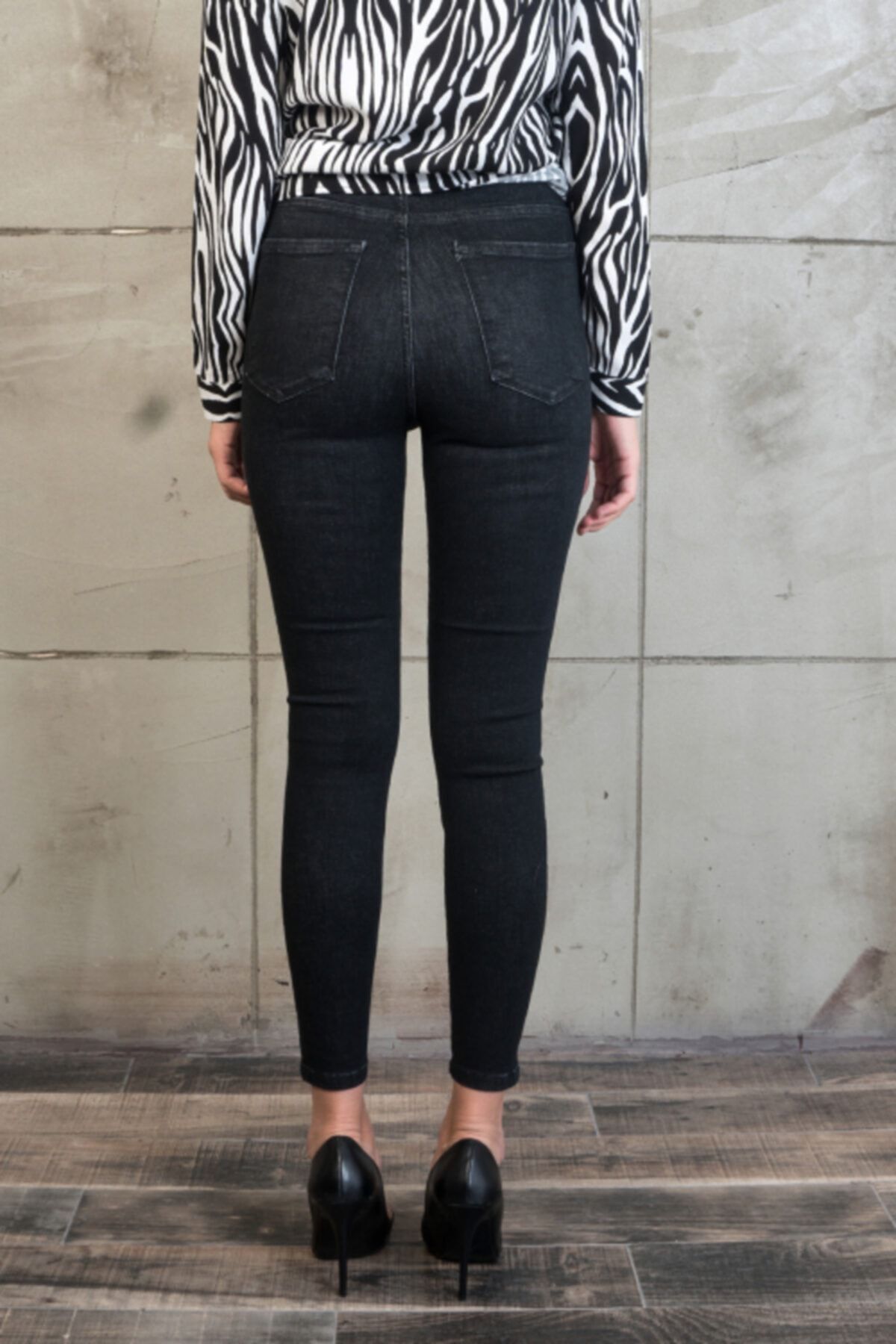 Likralı Yüksek Bel Jean Likralı Yüksek Bel Jean