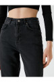 Yüksek Bel Düz Crop Paça Kot Pantolon - Eve Jean Yüksek Bel Düz Crop Paça Kot Pantolon - Eve Jean