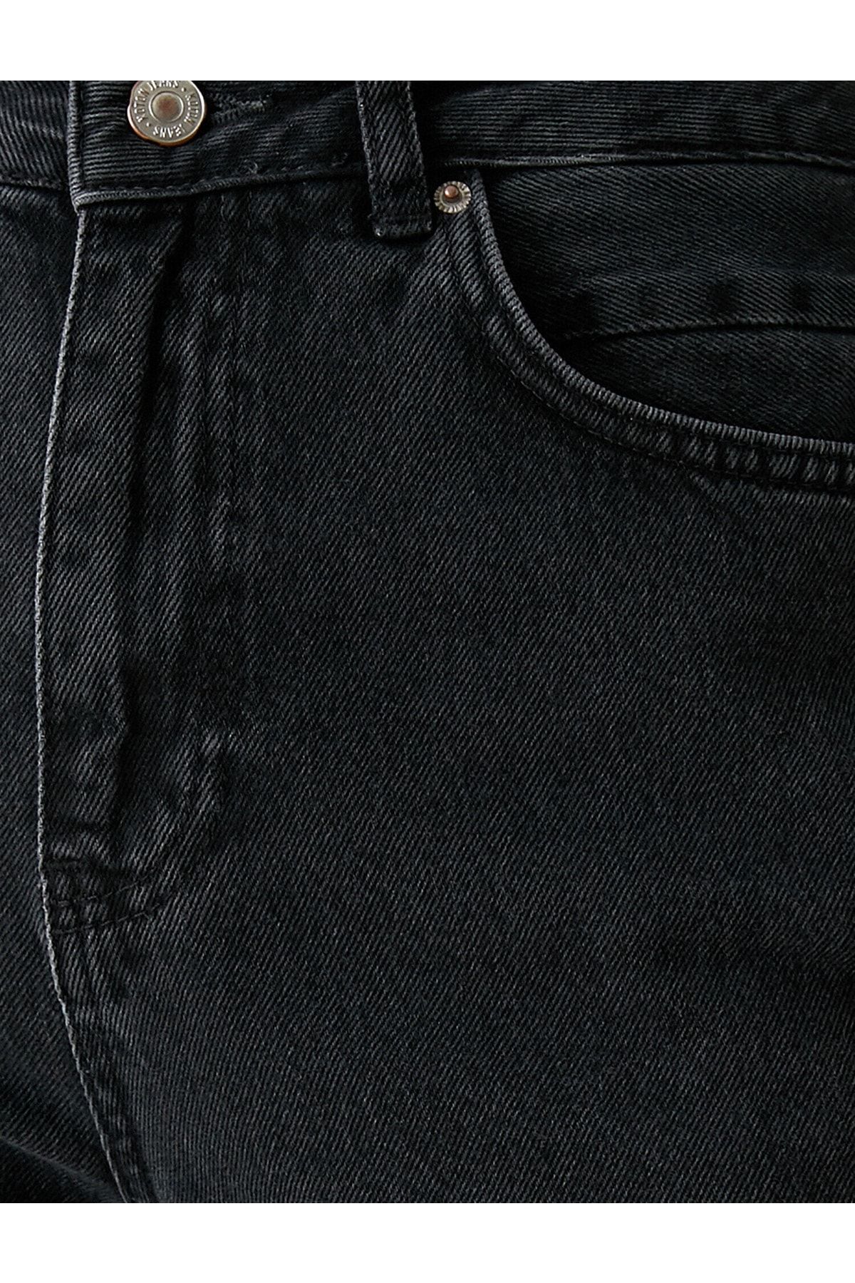 Yüksek Bel Düz Crop Paça Kot Pantolon - Eve Jean Yüksek Bel Düz Crop Paça Kot Pantolon - Eve Jean