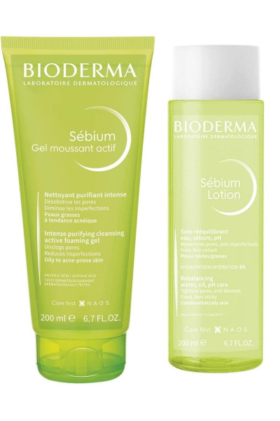 Sebium Foaming Gel Actif 200 ml+ Sebium Lotion 200 ml Sebium Foaming Gel Actif 200 ml+ Sebium Lotion 200 ml