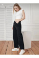 Kadın Siyah Yüksek Bel Geniş Paça Wide Leg Kot Pantolon Kadın Siyah Yüksek Bel Geniş Paça Wide Leg Kot Pantolon