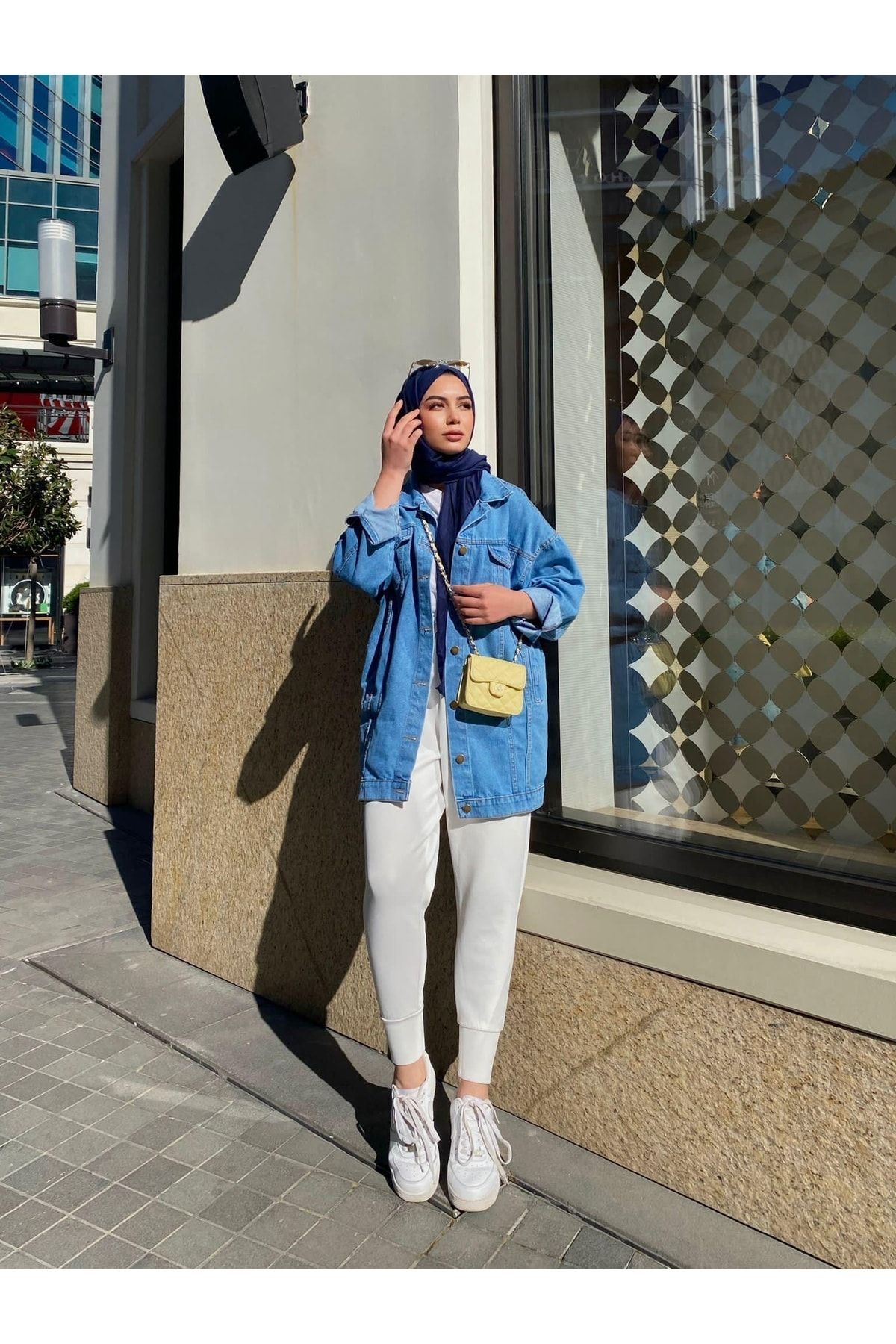 Kadın Oversize Kot Ceket