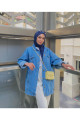 Kadın Oversize Kot Ceket