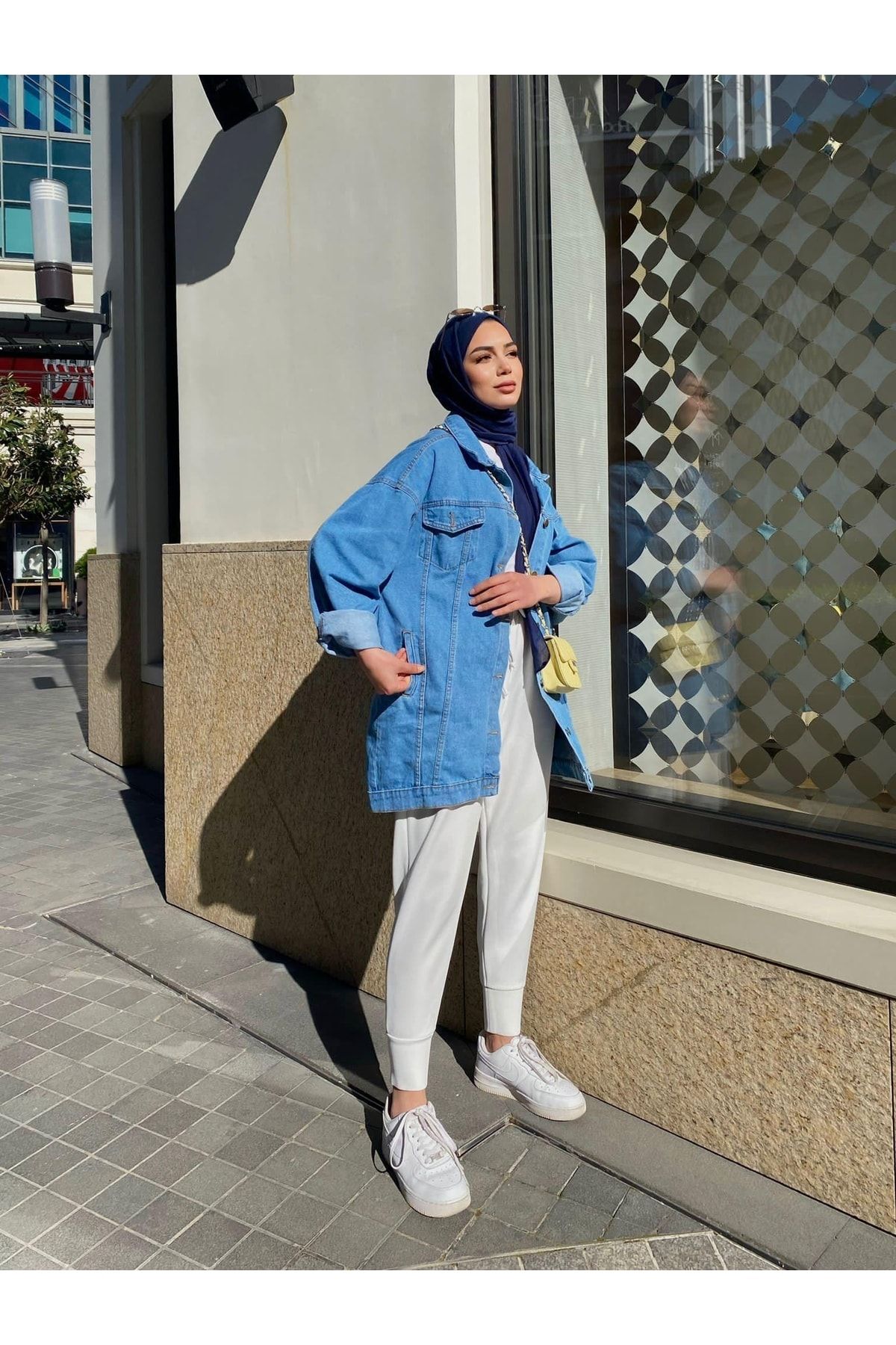 Kadın Oversize Kot Ceket