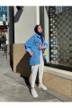 Kadın Oversize Kot Ceket