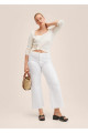 Yüksek Bel Culotte Jean Pantolon Yüksek Bel Culotte Jean Pantolon