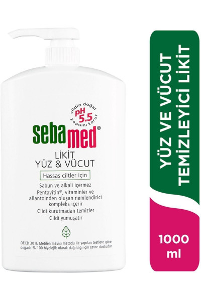Yüz Ve Vücut Temizleyici Likit 1000 Ml Yüz Ve Vücut Temizleyici Likit 1000 Ml