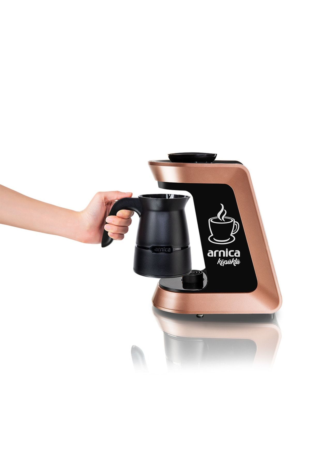 Köpüklü Ih32050 Otomatik Türk Kahve Makinası Susuz Eko Rose Gold Köpüklü Ih32050 Otomatik Türk Kahve Makinası Susuz Eko Rose Gold