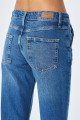 Orta Mavi Düşük Bel Nervürlü Fermuarlı Relax Fit Jean Pantolon C 4805-005 Orta Mavi Düşük Bel Nervürlü Fermuarlı Relax Fit Jean Pantolon C 4805-005