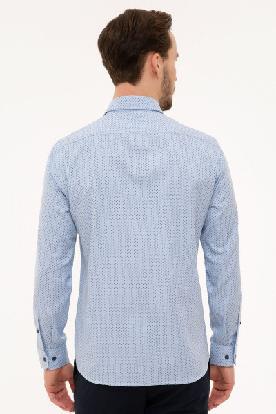 Mavi Slim Fit Gömlek