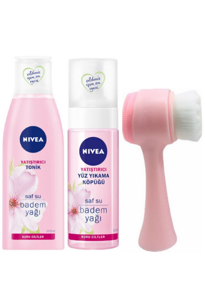 Yatıştırıcı Tonik & Yüz Yıkama Köpüğü Ve Fluweel Yüz Temizleme Fırçası Pembe Yatıştırıcı Tonik & Yüz Yıkama Köpüğü Ve Fluweel Yüz Temizleme Fırçası Pembe