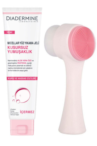 Micellar Yüz Yıkama Jeli Kusursuz Yumuşaklık 150 ml ve Fluweel Cilt Yüz Temizleme Fırçası Micellar Yüz Yıkama Jeli Kusursuz Yumuşaklık 150 ml ve Fluweel Cilt Yüz Temizleme Fırçası
