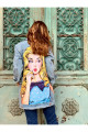 Pop-art Desenli Kot Ceket Oversize Kot Mont Pop-art Desenli Kot Ceket Oversize Kot Mont