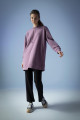 Regular Fit Kapüşonlu Baskılı Sweatshirt Kumaşı Sweatshirt Tunik Regular Fit Kapüşonlu Baskılı Sweatshirt Kumaşı Sweatshirt Tunik