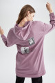 Regular Fit Kapüşonlu Baskılı Sweatshirt Kumaşı Sweatshirt Tunik Regular Fit Kapüşonlu Baskılı Sweatshirt Kumaşı Sweatshirt Tunik