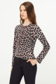 Leopar Desenli Triko Hırka Leopar Desenli Triko Hırka