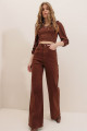 My Women Kahverengi Likralı Süper Yüksek Bel Salaş Jean Pantolon. (süper Yüksek.) Wide Leg. My Women Kahverengi Likralı Süper Yüksek Bel Salaş Jean Pantolon. (süper Yüksek.) Wide Leg.