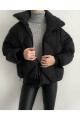 Siyah Şişme Oversize Mont Siyah Şişme Oversize Mont