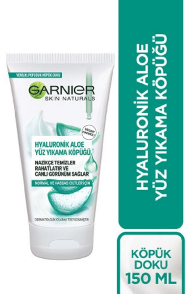 Hyaluronik Aloe Vera Yüz Yıkama Köpüğü 150 ml Hyaluronik Aloe Vera Yüz Yıkama Köpüğü 150 ml