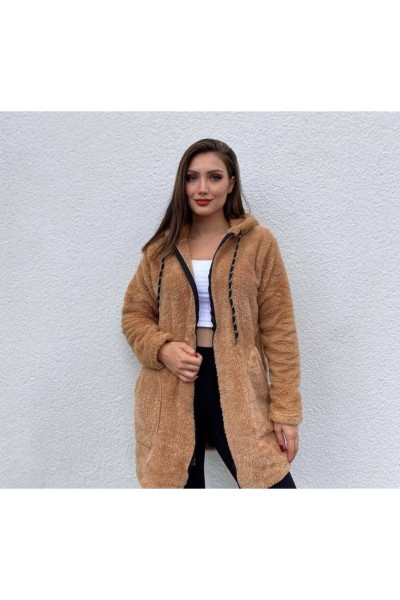 Kapşonlu Peluş Hırka Kapşonlu Peluş Hırka