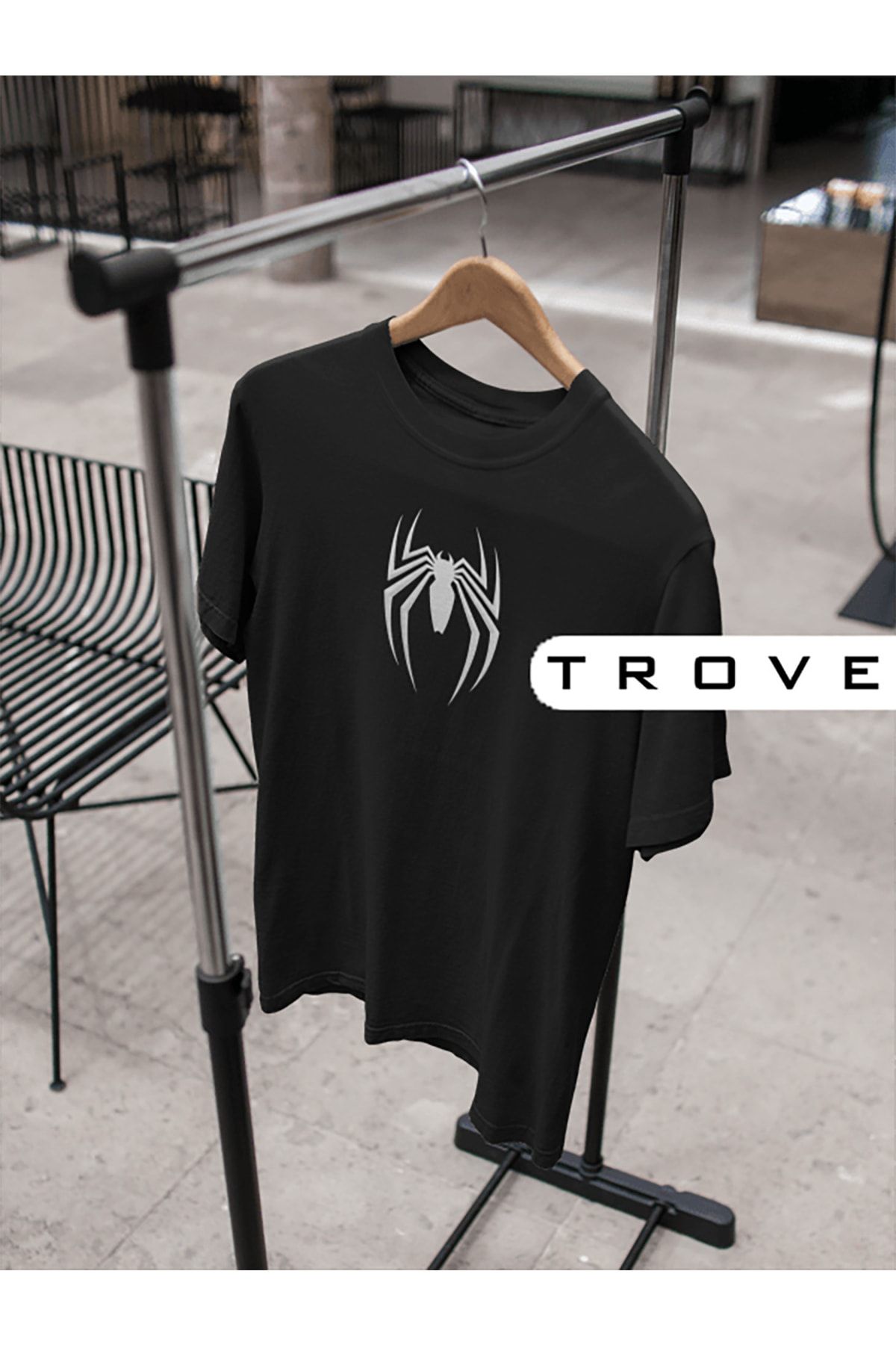 Unısex Kadın Erkek Örümcek Adam Spiderman Ağ Atan Adam Tasarım Baskılı % 100 Pamuk T-shirt