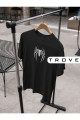 Unısex Kadın Erkek Örümcek Adam Spiderman Ağ Atan Adam Tasarım Baskılı % 100 Pamuk T-shirt