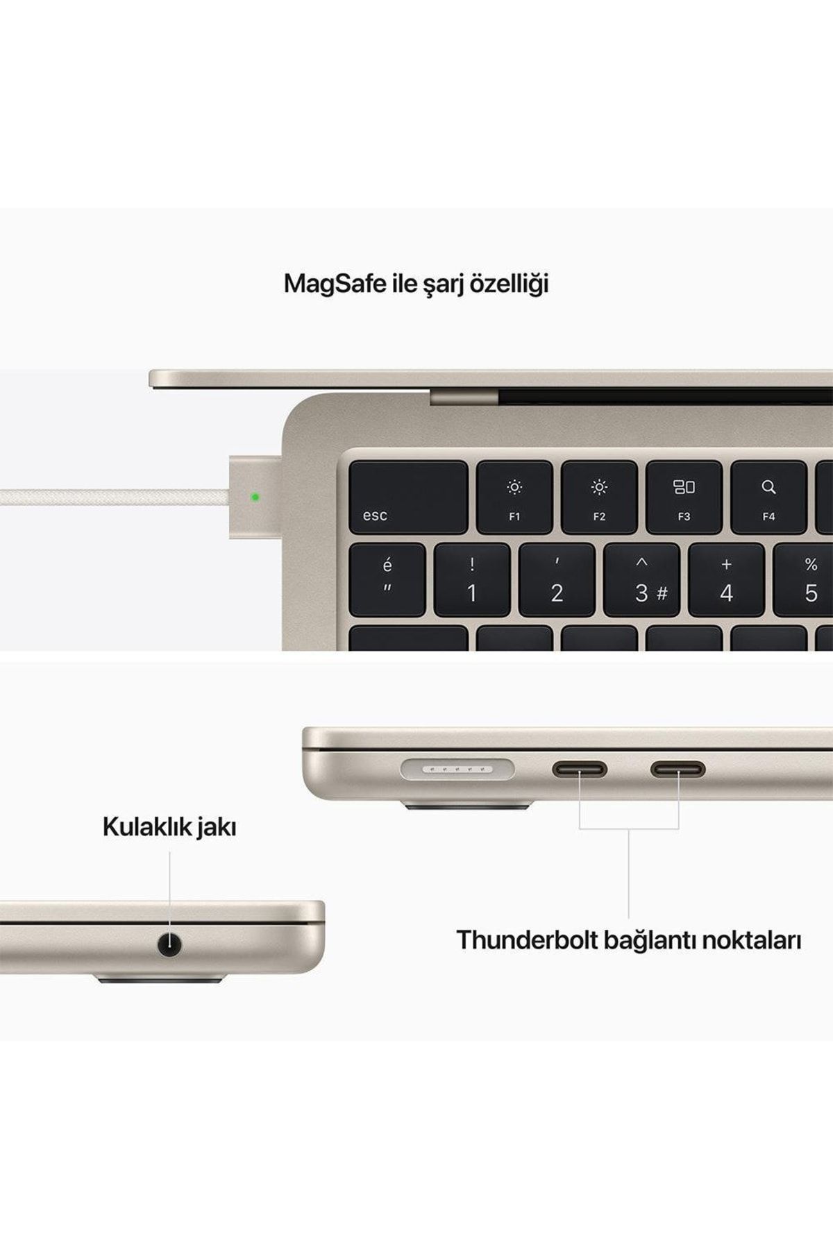 Macbook Air M2 8c Cpu 10c Gpu 512gb Ssd 13" Yıldız Işığı Dizüstü Bilgisayar Mly23tu/a Macbook Air M2 8c Cpu 10c Gpu 512gb Ssd 13" Yıldız Işığı Dizüstü Bilgisayar Mly23tu/a