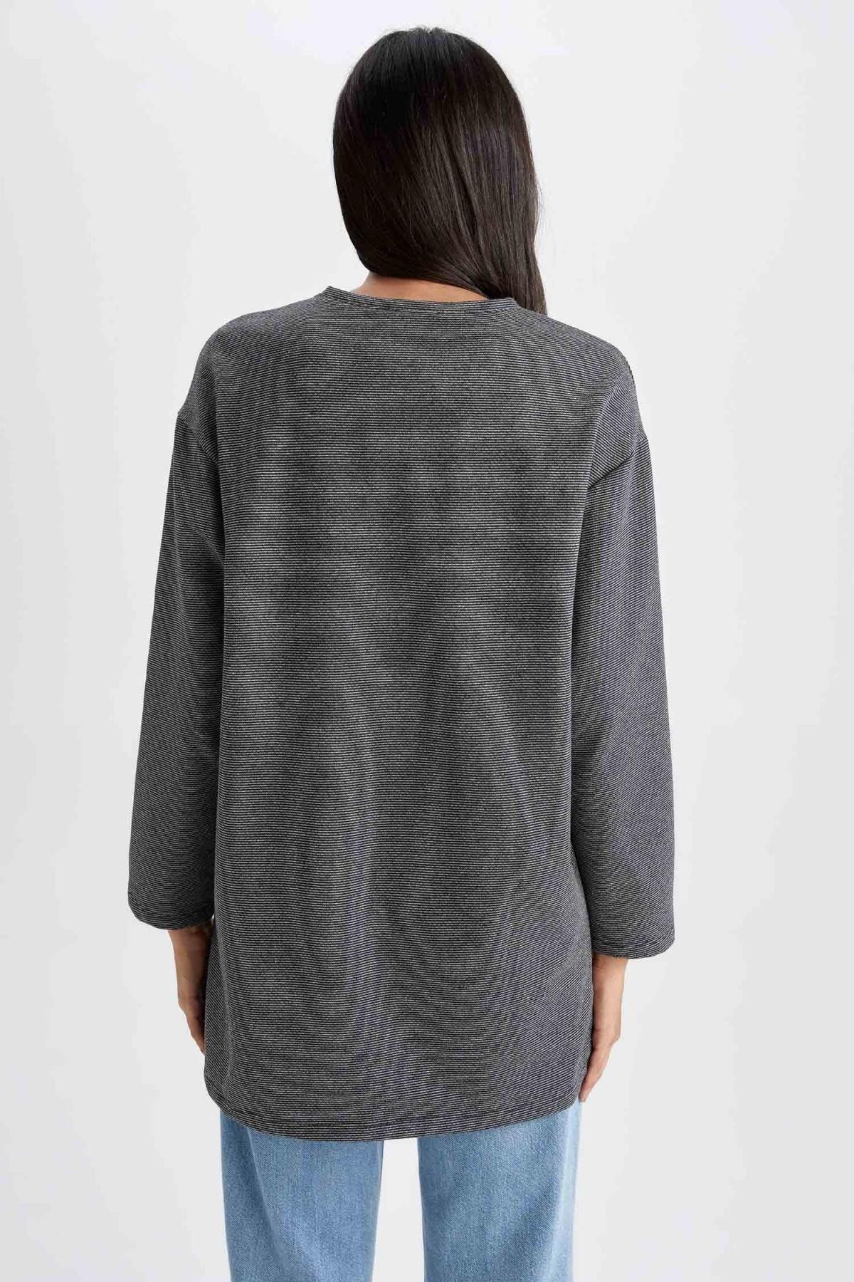 Regular Fit Uzun Kollu Tunik Regular Fit Uzun Kollu Tunik