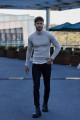 Unisex Vizon Bej Kalın Fitilli Kaşkorse Şardonlu Slim Fit Balıkçı Yaka Boğazlı Kazak Unisex Vizon Bej Kalın Fitilli Kaşkorse Şardonlu Slim Fit Balıkçı Yaka Boğazlı Kazak