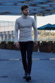 Unisex Vizon Bej Kalın Fitilli Kaşkorse Şardonlu Slim Fit Balıkçı Yaka Boğazlı Kazak Unisex Vizon Bej Kalın Fitilli Kaşkorse Şardonlu Slim Fit Balıkçı Yaka Boğazlı Kazak