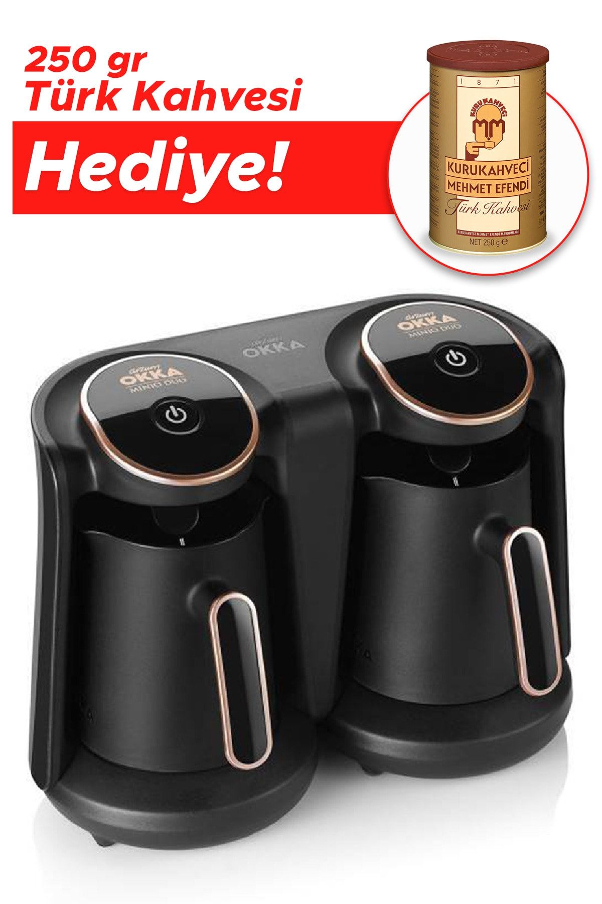 Okka Minio Duo OK006 Türk Kahve Makinesi Hediyeli Okka Minio Duo OK006 Türk Kahve Makinesi Hediyeli