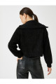 Kadın Sweatshirt Siyah 3wak30121ek Kadife Sweatshirt Fermuarlı Dik Yaka Kadın Sweatshirt Siyah 3wak30121ek Kadife Sweatshirt Fermuarlı Dik Yaka