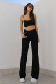 Liza Solmaz Siyah Süper Yüksek Bel Salaş Jeans Palazzo Pantolon( Süper Yüksek ) Wide Leg. Liza Solmaz Siyah Süper Yüksek Bel Salaş Jeans Palazzo Pantolon( Süper Yüksek ) Wide Leg.