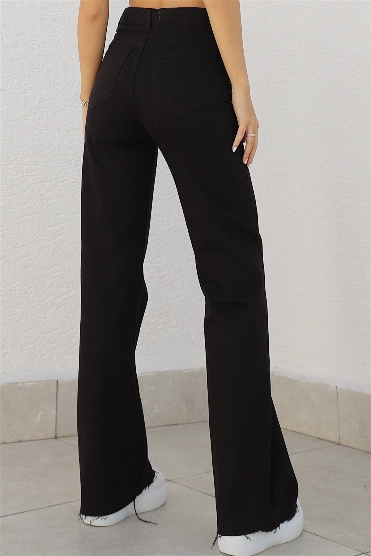 Liza Solmaz Siyah Süper Yüksek Bel Salaş Jeans Palazzo Pantolon( Süper Yüksek ) Wide Leg. Liza Solmaz Siyah Süper Yüksek Bel Salaş Jeans Palazzo Pantolon( Süper Yüksek ) Wide Leg.