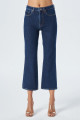 Koyu Mavi Fermuarlı Kick Flare Jean Pantolon C 4528-027 Koyu Mavi Fermuarlı Kick Flare Jean Pantolon C 4528-027