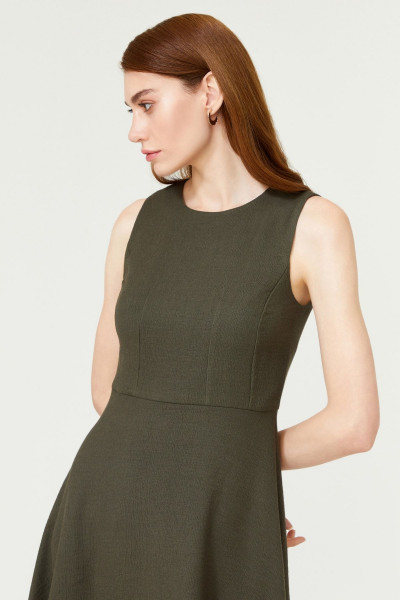 Volanlı Kolsuz Elbise