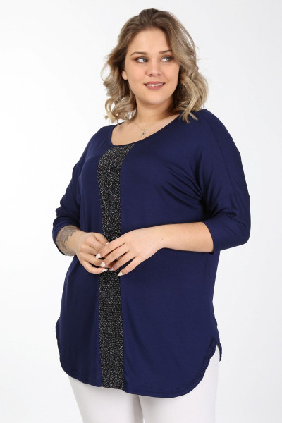 Önü Simli Truvakar Kol Bluz Önü Simli Truvakar Kol Bluz