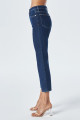 Koyu Mavi Fermuarlı Kick Flare Jean Pantolon C 4528-027 Koyu Mavi Fermuarlı Kick Flare Jean Pantolon C 4528-027
