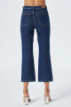 Koyu Mavi Fermuarlı Kick Flare Jean Pantolon C 4528-027 Koyu Mavi Fermuarlı Kick Flare Jean Pantolon C 4528-027