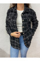 Siyah Oduncu Ceket Gömlek Oversize Geniş Kalıp Siyah Oduncu Ceket Gömlek Oversize Geniş Kalıp