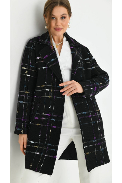 Kelebek Simli Şanel Kaban Ceket Kelebek Simli Şanel Kaban Ceket