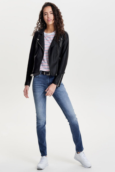 Kadın Siyah Deri Mont 15153079 Kadın Siyah Deri Mont 15153079