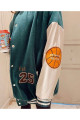 Unisex Yeşil Crystal 1989 Oversize Polar Kolej Ceket Unisex Yeşil Crystal 1989 Oversize Polar Kolej Ceket