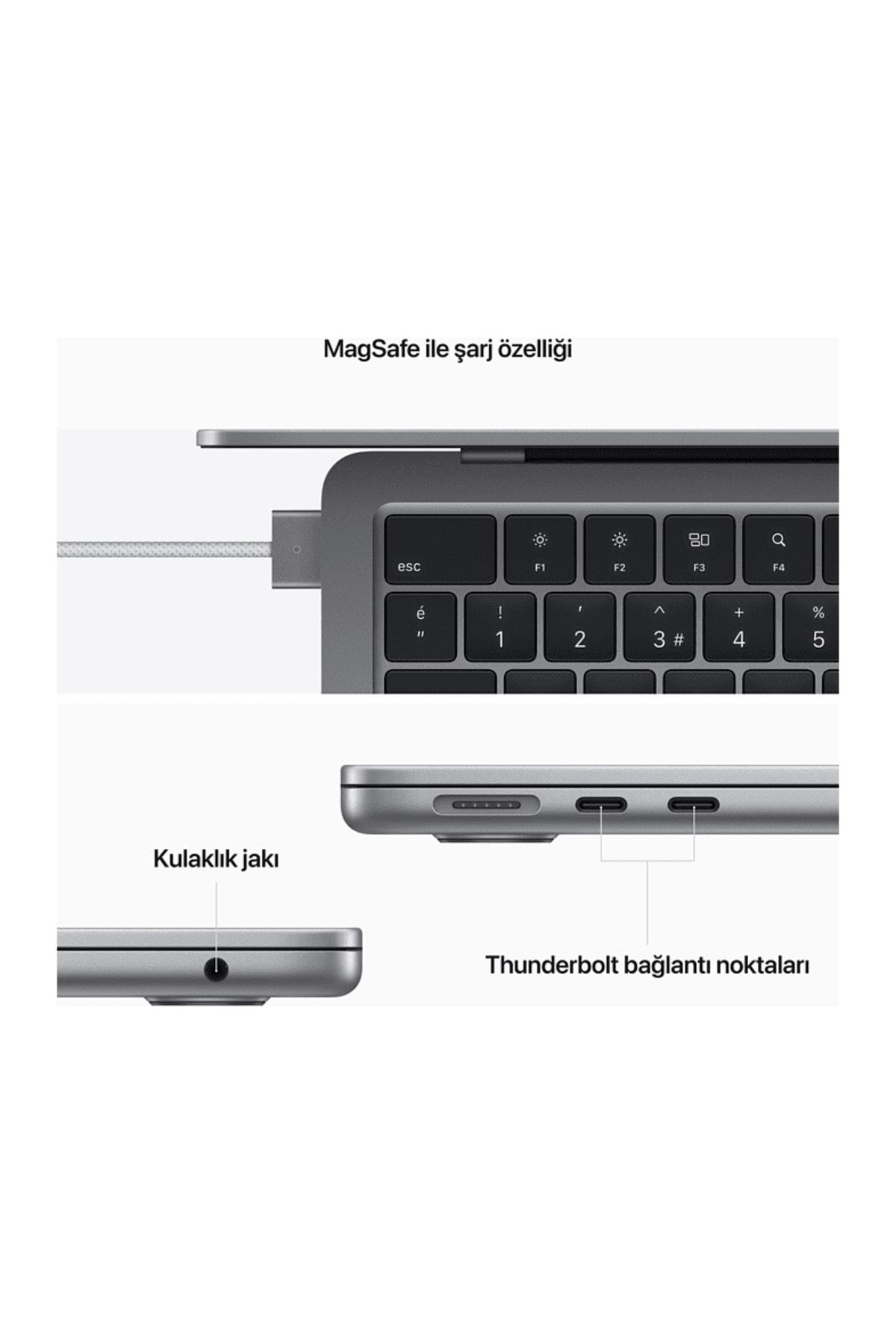 Macbook Air M2 Çip 16 Gb 256 Gb Ssd 13.6" Uzay Grisi Notebook Z15s00120 Macbook Air M2 Çip 16 Gb 256 Gb Ssd 13.6" Uzay Grisi Notebook Z15s00120