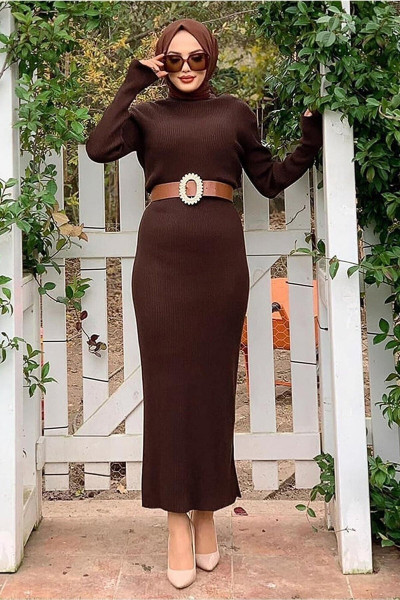 Moda Maçka Park Kadın Boğazlı Triko Elbise Moda Maçka Park Kadın Boğazlı Triko Elbise